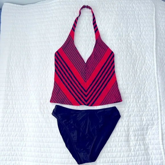 Anne Klein Swim Anne Klein Vneck Halter Tankini Poshmark